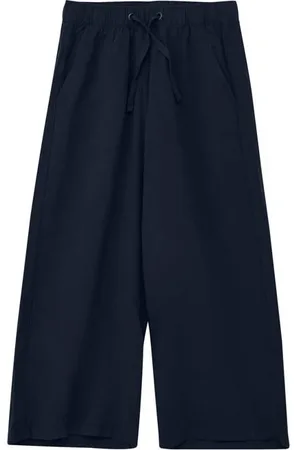 QS by s.Oliver Casual broek donkerblauw Meisjes Viscose Effen