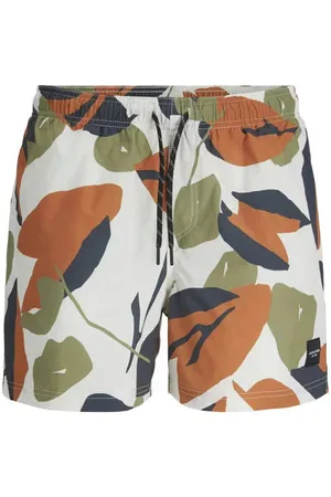 JACK & JONES JUNIOR Zwemshort Wit Jongens Polyester All over print