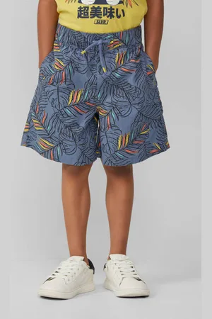 QS by s.Oliver Casual short donkerblauw Korte broek Jongens Katoen All over print