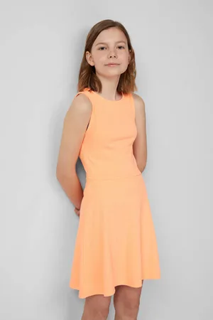 QS by s.Oliver Zomerjurk Meisjes Polyester Ronde hals Effen