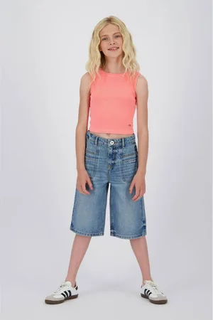 Vingino Mouwloze top roze Meisjes Stretchkatoen Ronde hals Effen