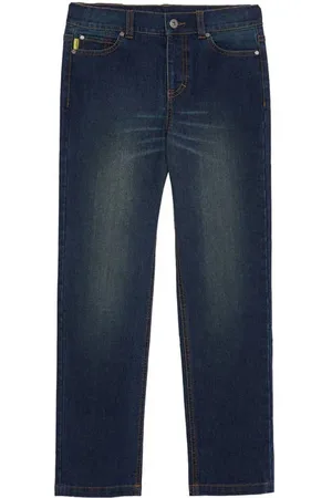 Lyle & Scott Regular fit jeans Blauw Jongens Jog denim Effen