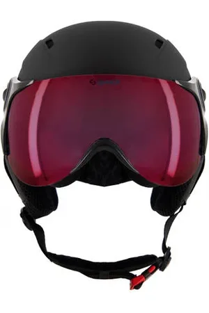 Sinner Ski helm met vizier Typhoon Visor (rode lens) Skihelm Jongens/Meisjes ABS