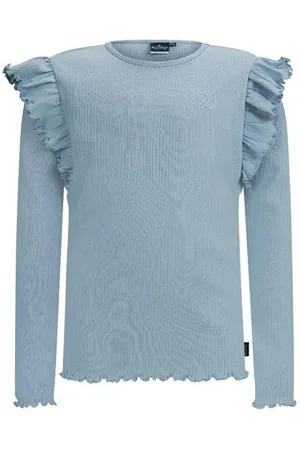 Retour Longsleeve Vera met ruches Meisjes Stretchkatoen Ronde hals