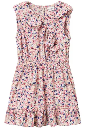 NAME IT MINI gebloemde jurk NMFVINAYA Meisjes Polyester Ronde hals
