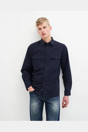 Kuyichi Andrew Overshirt - Duurzaam Overhemd - - Maat S - 97% Biologisch Katoen, 3% Elastaan