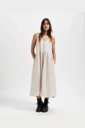 Kuyichi Damla Dress - Duurzame Jurk - - Maat S - 82% Organic Cotton, 18% Linen