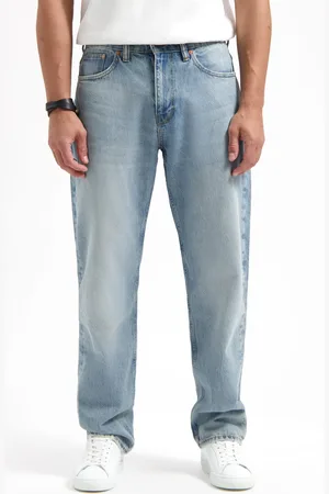 Kuyichi Larry Loose Vintage Blue - Duurzame Mom Jeans - - Maat 28 / 32 - 70% Biologisch Katoen, 30% Gerecycled Katoen