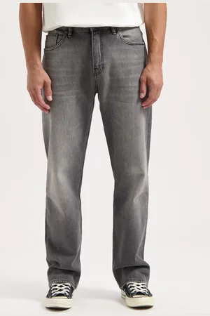 Kuyichi Larry Loose Faded Grey - Duurzame Mom Jeans - - Maat 28 / 32 - 79% Biologisch Katoen, 20% Gerecycled Katoen, 1% Elastaan