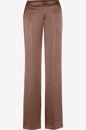 LaDress Kleding Broeken & jeans Broeken Slim & skinny broeken Geneva Crêpe satijnen broek