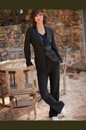 LaDress Kleding Broeken & jeans Broeken Slim & skinny broeken Geneva Crêpe satijnen broek