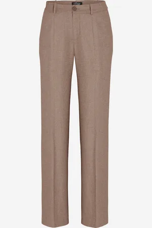 LaDress Kleding Broeken & jeans Broeken Slim & skinny broeken Salerno Wol blend broek