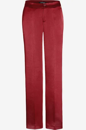 LaDress Kleding Broeken & jeans Broeken Slim & skinny broeken Geneva Crêpe satijnen broek