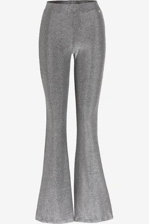 LaDress Kleding Broeken & jeans Broeken Leggings & treggings Girona Lurex jersey flared leggings