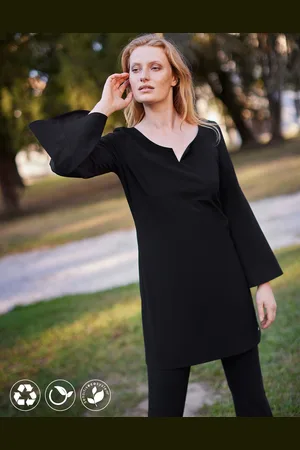 LaDress Kleding Jurken Casual jurken Raquel Travel jersey tuniek jurk