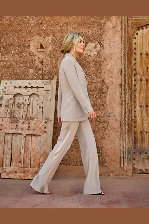 LaDress Kleding Broeken & jeans Broeken Slim & skinny broeken Palma Crêpe satijnen broek