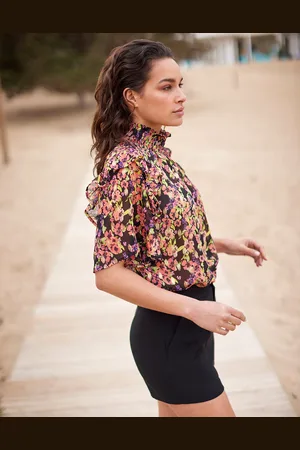 LaDress Kleding Lingerie & Ondermode Tops & shirts Ana Chiffon crêpe top