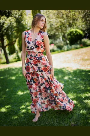 LaDress Kleding Jurken Casual jurken Rihanna Chiffon crêpe jurk