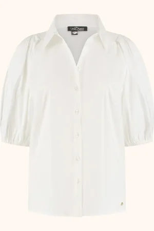 LaDress Kleding Blouses & tunieken Blouses Clara Poplin katoenen blouse