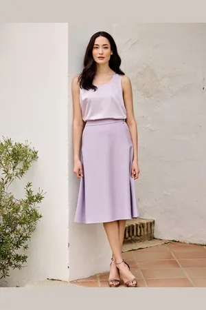 LaDress Kleding Rokken Midi rokken Aya Crêpe satijnen rok