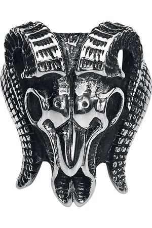 etNox hard and heavy Gothic Ring - Ram
