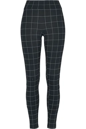 Urban classics Leggings - Ladies Check High Waist Leggings - XS tot 5XL - voor Vrouwen