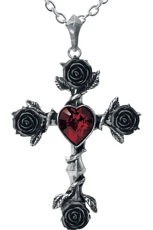 Alchemy Gothic Halsketting - Black Rosifix - voor Vrouwen