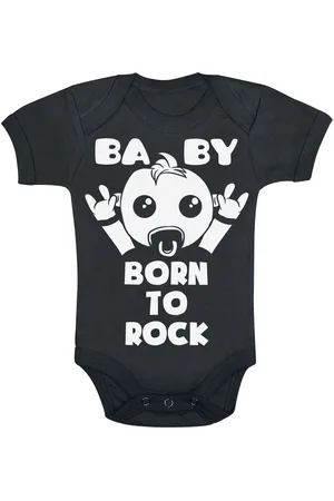 Sprüche Fun Body voor kinderen - Kids - Born To Rock - voor Jongens & meisjes