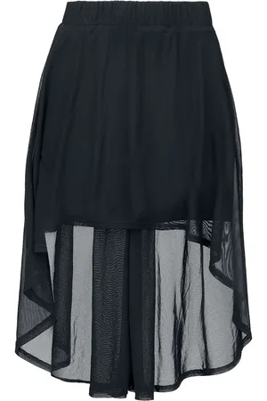 Gothicana Gothic Korte rok - Rok met transparant detail - S tot XXL - voor Vrouwen