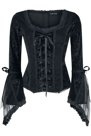Gothicana Gothic Shirt met lange mouwen - Rosemary - M tot 3XL - voor Vrouwen