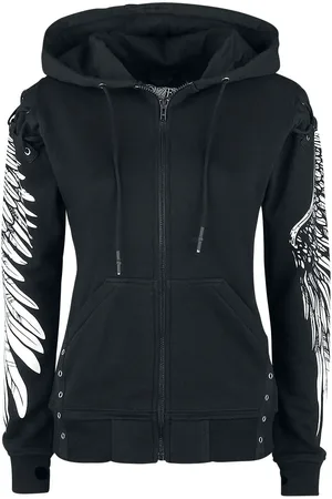 Poizen Industries Gothic Vest met capuchon - Elora Hood - S tot M - voor Vrouwen