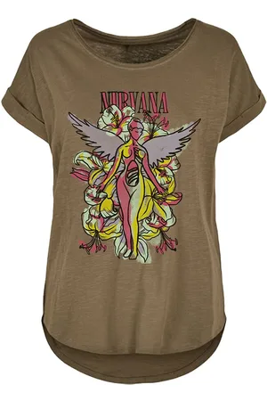 Nirvana T-shirt - Angel Flowers - S tot XXL - voor Vrouwen