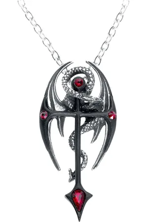 Alchemy Gothic Halsketting - Dragon Cross