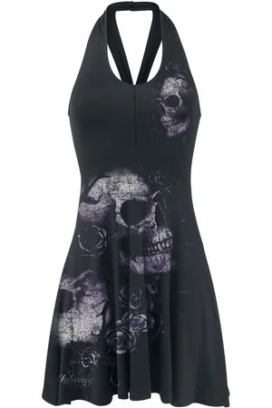Alchemy Gothic Korte jurk - Dead Flowers - S tot XL - voor Vrouwen