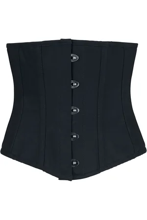 Gothicana Gothic Corsage - Schwarze Unterbrustkorsage - S tot XXL - voor Vrouwen