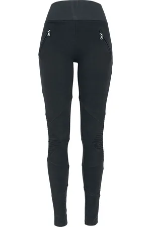 Urban classics Leggings - Ladies Interlock High Waist Leggings - XS tot XL - voor Vrouwen