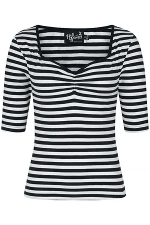 Hell Bunny Rockabilly Shirt met lange mouwen - Warlock Top - XS tot 4XL - voor Vrouwen