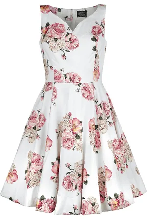 H&R London Rockabilly Medium-lengte jurk - Taraneh Swing Dress - XS tot 6XL - voor Vrouwen