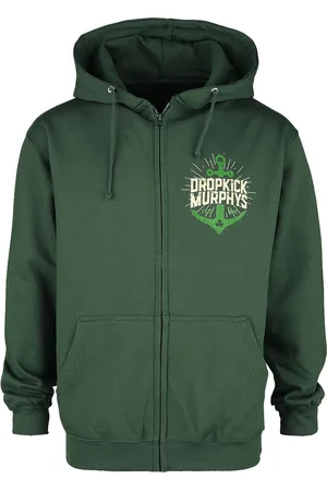 Dropkick Murphys Vest met capuchon - Anchor Admat Green - S tot XXL - voor Mannen