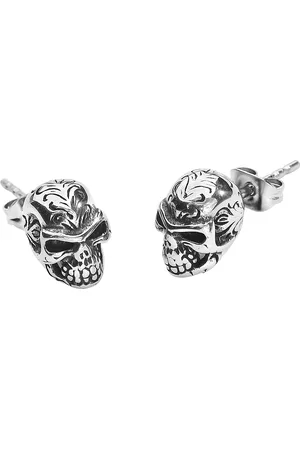etNox Gothic Oorbellenset - Tattoo Skull