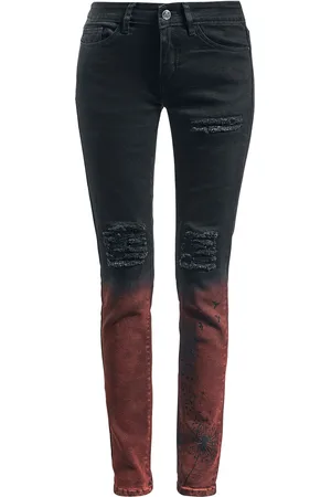 Slim fit jeans broeken & jeans in de kleur rood voor dames