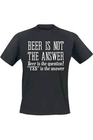 Alkohol & Party Fun T-shirt - Beer Is The Question! - M tot 3XL - voor Mannen