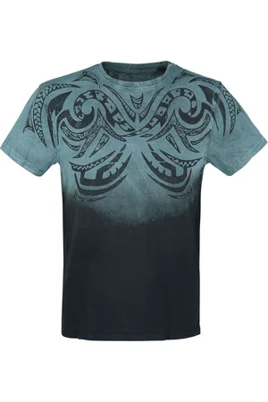 Outer Vision T-shirt - Waves Tattoo - S tot 4XL - voor Mannen