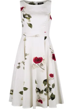 H&R London Rockabilly Medium-lengte jurk - Maeva Swing Dress - XS tot XXL - voor Vrouwen
