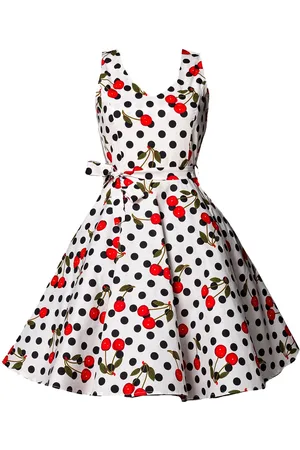Belsira Rockabilly Medium-lengte jurk - Swing-Kirschenkleid - S tot 4XL - voor Vrouwen