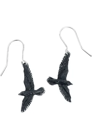 Alchemy Gothic Oorbel - Black Raven - voor Vrouwen