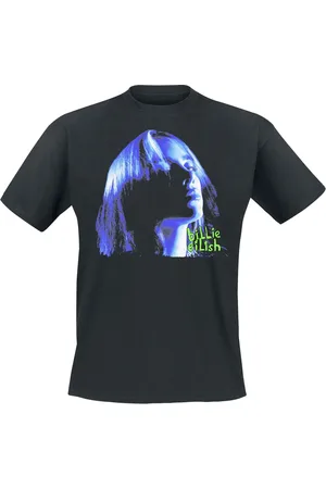 Billie Eilish T-shirt - Neon Blue Shadow - S tot XXL - voor Mannen