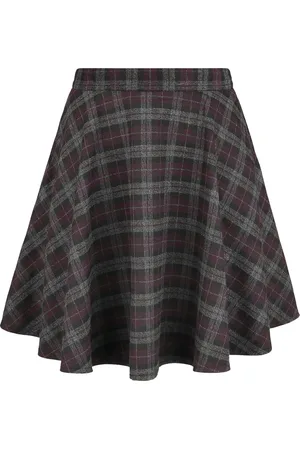 Banned Retro Korte rok - Rock Check Flared Skirt - XS tot 4XL - voor Vrouwen