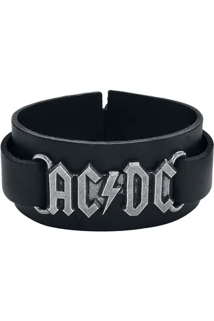 AC/DC Lederen armband - Logo - voor Mannen