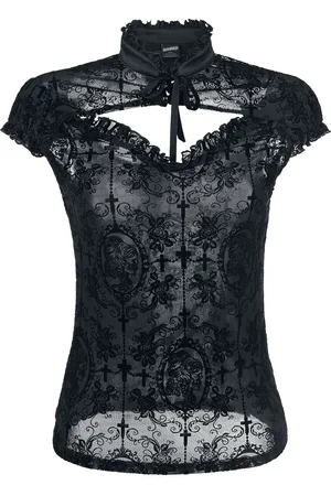 Banned Retro Gothic T-shirt - Dark Lady - XS tot XL - voor Vrouwen